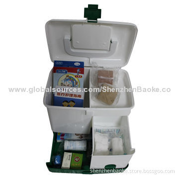 Plastic handle household medical kit
